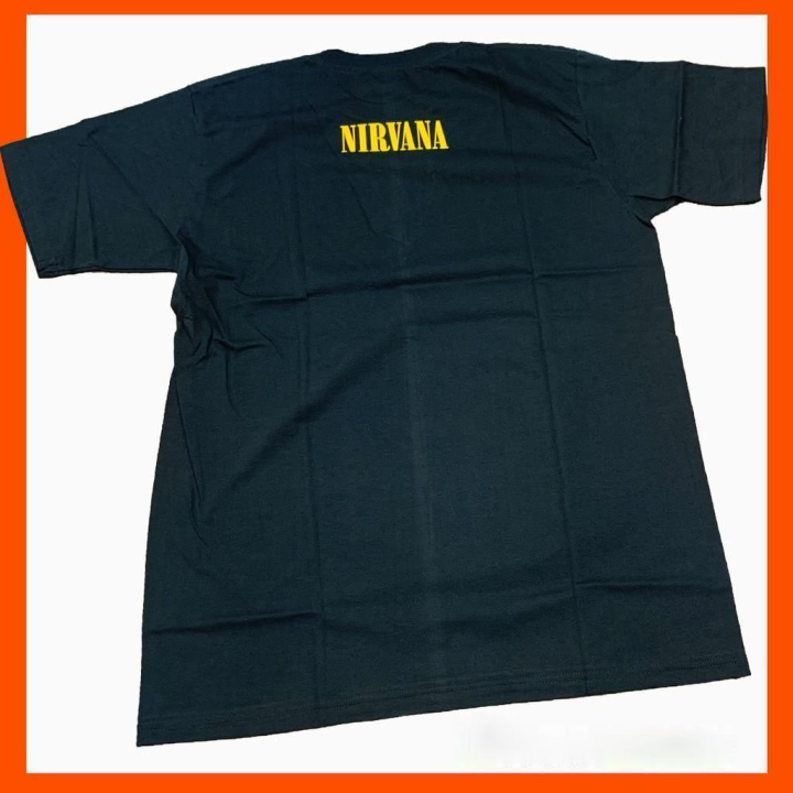 เสื้อวงดนตรี-nirvana-เสื้อยืดแขนสั้นสุดชิคสไตล์มินิมอล-ผ้าไม่หนา-ดูแพงเหมือนเสื้อแบรนเนม-รับประกันคุณภาพ-มีเก็บปลายทาง