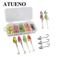 ATUENO TPE Mini Soft Worm Wobbler Bait 0.9g 45mm Ocean Rock Fishing Lure Bass Soft Perch Bait Crappie Lures Shad Baits