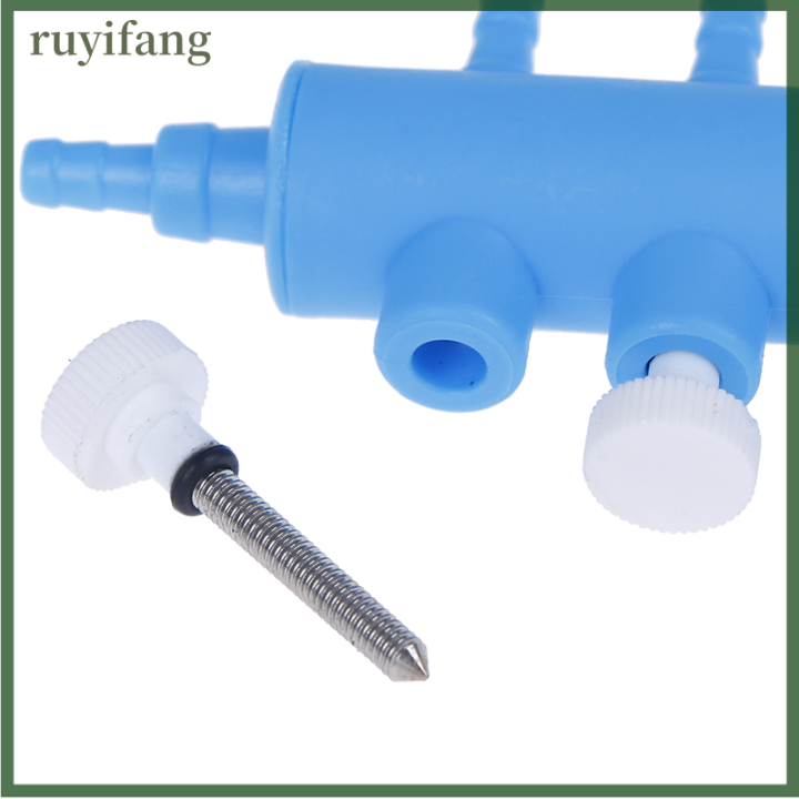 ruyifang-1-pc-aquarium-fish-tank-5หลุมปั๊มลมพลาสติกวาล์วควบคุมท่อน้ำ