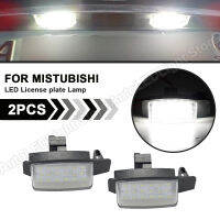 For Peugeot 4007 Citroen C-Crosser Mitsubishi Lancer Sportback Outlander II III Car LED License Number Plate Light Lamp 2Pcs