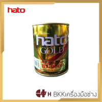 HATO สีน้ำมันอะคริลิคแท้ สี GOLD (สีทองคำประกายคริสตัล) ขนาด 1 ปอนด์ #BJ-9009 ​