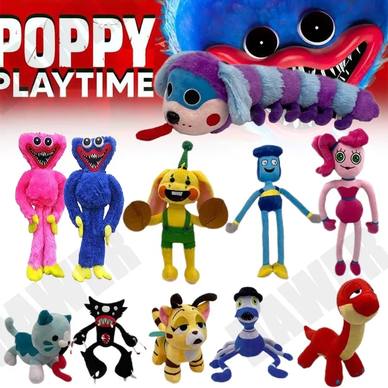 New Poppy Playtime Plush & Toys! PJ Pug-A-Pillar, Bunzo, Blind Bags, Huggy  Wuggy.exe & Night Light 