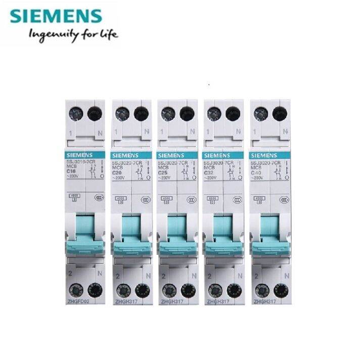Siemens Miniature Circuit Breaker 4500 A 5sj30 Type C 1pn 10a 16a 20a