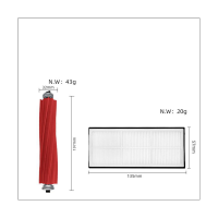 สำหรับ Roborock S7 Maxv อัลตร้า S7โปรแปรงเครื่องดูดฝุ่นหุ่นยนต์พิเศษถุงหูรูดตัวกรอง Hepa