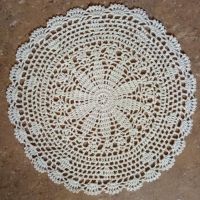 【CC】♤♙☄  Round place mat pad crochet placemat cup wedding coffee coaster hand flower doily kitchen