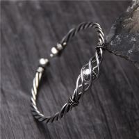 ▬✈  reiki design exquisite bracelet s925 pure restoring ancient ways do old female twist grain bracelets