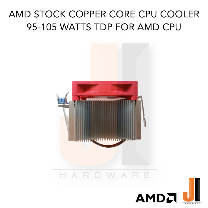 พัดลม-cpu-amd-stock-copper-core-cpu-cooler-รองรับ-socket-fm1-fm2-2-am2-2-am3-3-am4-ของใหม่ไม่มีกล่องสภาพดี