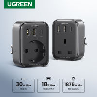 UGREEN PD 30W Outlet Adapter 4 IN 1 Fast Charger for iPhone 14 13 Pro Max Pixel Samsung Galaxy S23 S22 Model:15289