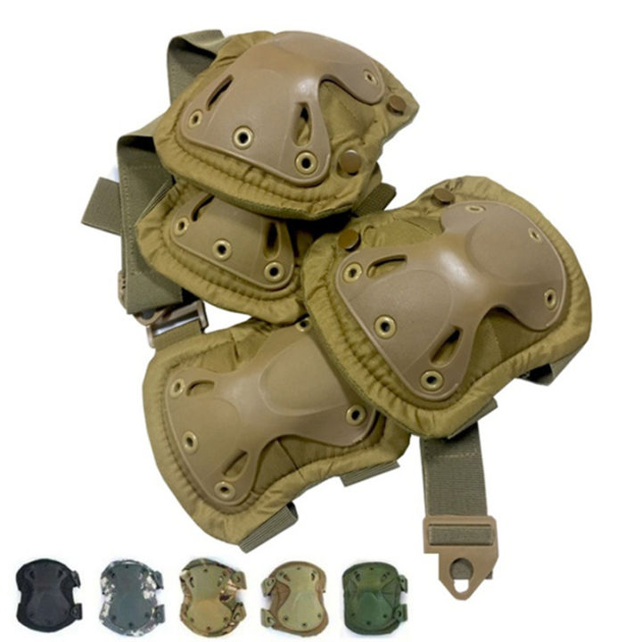 ยุทธวิธี-kneepad-ข้อศอกเข่า-pads-ทหาร-protector-กองทัพ-กีฬากลางแจ้งทำงานล่าสัตว์สเก็ตความปลอดภัยเกียร์-kneecap