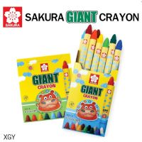 สีเทียน GIANT SAKURA XGY12  ขนาดจัมโบ้ เหมาะสำหรับเด็กวัยแรกเรียน จับง่าย