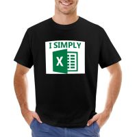 I Simply Excel T-Shirt Graphics T Shirt T-Shirt Short Plus Size Tops Mens Workout Shirts