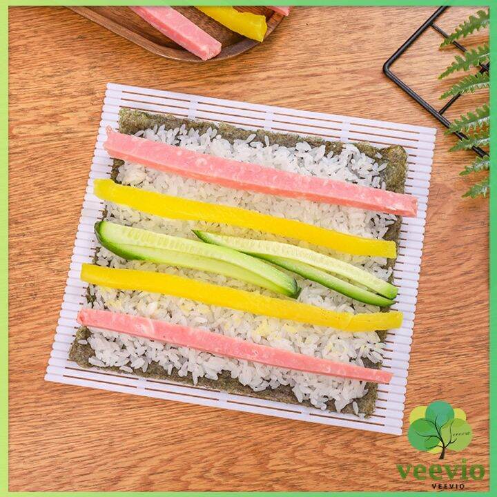 diy-แผ่นม้วนซูชิ-แผ่นพลาสติกสำหรับทำซูชิ-sushi-mat