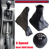 คู่มือรถ5ความเร็ว Gear Stick Shift Lever HeadBall หนัง Gaiter Boot สำหรับ Vauxhall Opel Astra II G Zafira A 1998-2010