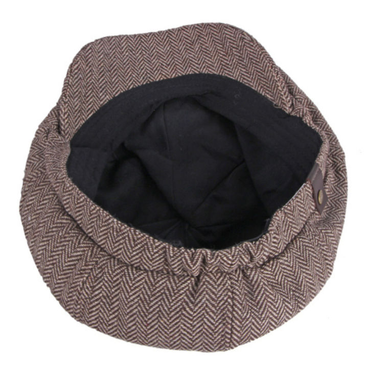 ht3593-berets-ฤดูใบไม้ผลิฤดูใบไม้ร่วงหมวกหมวกผู้ชายผู้หญิงลายแปดเหลี่ยม-newsboy-หมวกชายหญิงศิลปินจิตรกร-beret-หมวก-ivy-หมวกแบน