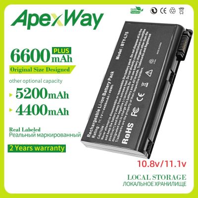 Apexway 4400mAh 6CELLS BTY-L74 New Laptop Battery For MSI L74 L75 A5000 A6000 CX500 CX500DX CX705X CX623 EX460 EX610 CX700 CX620 Fishing Reels