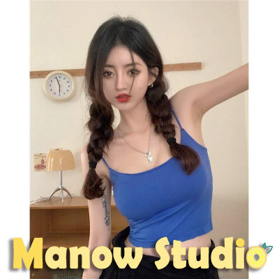 บราสายเดี่ยว เสื้อกล้าม สายเดี่ยว บราสายเดี่ยวแบบสวม สินค้าพร้อมส่ง 1860# Manow.studio