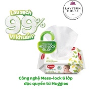 Khăn Giấy Ướt Huggies Không Mùi 64 Tờ