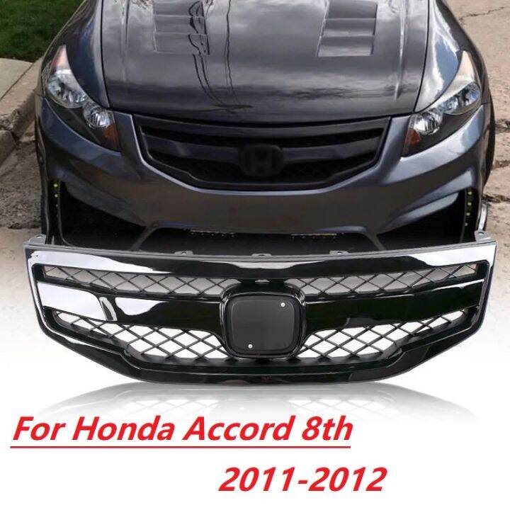 HES Car Mesh Grill Front Bumper Grille For Honda Accord 8th generation