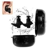 1 Pair Durable Earplugs Classic Delicate Texture Waterproof Soft Earplugs Silicone Portable Nose Ear Plugs Swimming Accessories Ear Protection