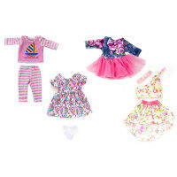20214 sets Doll clothes-Fashioh dress for My Little Baby-18inch43-46cm lifegeneration doll Accessories-new born Outfit Girls Gift