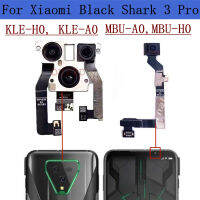 Kamera Belakang Depan Asal Unang Xiaomi Black Shark 3 Pro 3Pro 3S KLE-A0 MBU-H0 Lebar Makro Belakang Modul Kamera Utama สายเคเบิลงอได้