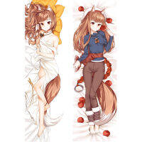 60X180ซม. อะนิเมะเครื่องเทศและหมาป่า Holo หมอน Otaku Waifu กอดร่างกายโยนปลอกหมอนผ้าปูที่นอน Decor