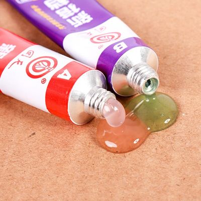 2pc A+B Metal Repairing Adhesive 80g Super Glue Iron Steel Auto Radiator Water Tank Special Leakage Plugging Welding Glue Adhesives Tape