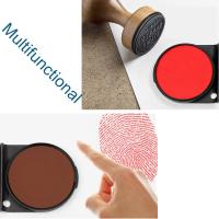 Multifunctional Inkpad for Stamp &amp; Fingerprint Chinese Yinni  Thumb Print  Pad  Fingerprint Zhusha Ink Pad Portable Red+Red Red+Black