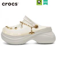 Crocs แท้ รองเท้าแก้ว  รองเท้าแก้วเจ้าหญิง รองเท้าแตะ  แบบนุ่มกันลื่นสีใสสําหรับผู้หญิง