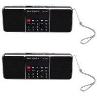 2X Y-618 Mini Fm Radio Digital Portable Dual 3W Stereo Speaker Mp3 Audio Player High Fidelity Sound Quality