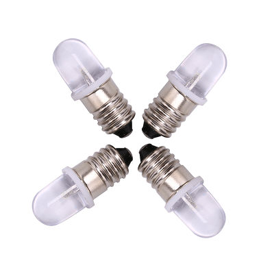 5PCS E10 LED Bulb E10 DC 3V 4.5V Instrument Bulb E10 Indicator Bulb Old Fashioned Flashlight Bulb