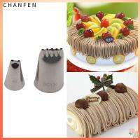 CHANFEN 1/2ชิ้นท่อสำหรับทำเส้นก๋วยเตี๋ยวแบบอบทำเค้กแผ่นพวยทำเค้กห้ารู