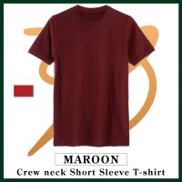 เสื้อยืดสีพื้น [Basic Series-Maroon] ผ้านุ่มเรียบลื่น! ไม่ยับ! ไม่ย้วย!