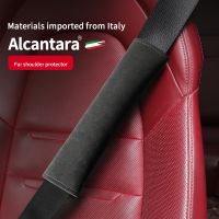 [HOT HOT SHXIUIUOIKLO 113] Packs Alcantara Seat Belt Cover Shoulder Pad Cushion For Tesla Model 3 /S/x/y Safety Belt Protector Cover Tesla Accessory