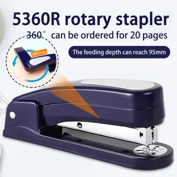 360 Degree Rotatable Heavy Duty Stapler Use 24/6 26/6 Staples