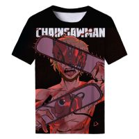 Chainsaw เสื้อยืดผู้ชาย Anime Manga พิมพ์ 3D Street Wear ผู้ชายผู้หญิงสบาย ๆ แฟชั่นพลัสขนาดเสื้อยืดฮาราจูกุเด็กเสื้อยืดด้านบน XS-5XL