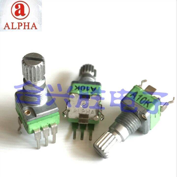 Taiwan ALPHA 9mm vertical rotating precision potentiometer single A10K