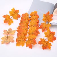 10/20Pcs Artificial Maple leaves Simulation Fake Autumn Leaves For DIY Scrapbook Christmas Party Decoration Wreath Fake Plant Artificial Flowers  Plan