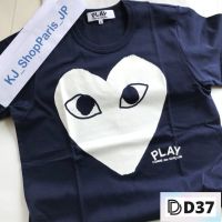 ?พร้อมส่ง? D37-เสื้อผู้ชาย/ผู้หญิง S-XXXL PLAY COMME des GARCONs Men size สีเนวี่