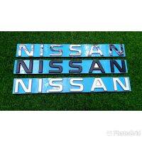 โลโก้อักษร (1ชิ้น) NISSAN ขนาดตัวอัษร กว้าง4.5CM สูง4.0CM สำหรับติดฝากระโปรงหน้า,หลัง