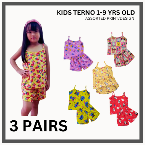 LUNA APPAREL 3 PAIRS KIDS CLOTHES FOR SALE TERNO 19 YEARS OLD ASSORTED DESIGN Lazada PH