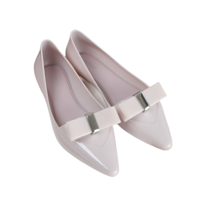 【Ready Stock】NewMelissaˉรองเท้าผู้หญิง Simple Bow Pointed Ladies Flats Jelly Shoes