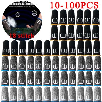【jw】℗✾ 100-10PCS Cover Game Controller Sweatproof Anti-slip Fingertip Thumb Gloves