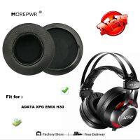 Morepwr ที่ครอบหูอะไหล่ใหม่อัพเกรดสำหรับ ADATA XPG EMIX H30ชุดหูฟังเบาะรองหนังกำมะหยี่ที่ครอบหู Sarung Lengan