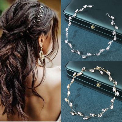 【CW】 Rhinestone Headbands Tiaras Hairbands Bride Bridal Wedding Hair Accessories Jewelry Vine Band Headband