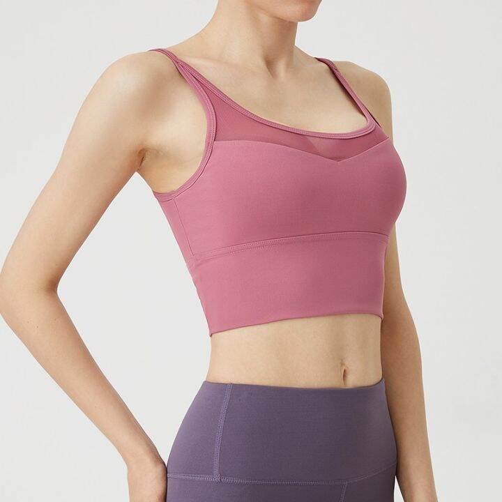 mysport-ส่งไวจากไทย-yoga-601-sport-bra-สปอร์ตบรา-ใส่เที่ยว-ออกกำลังกาย-ใส่กระชับ-มีฟองน้ำ-งานสวยผ้าดีมาก