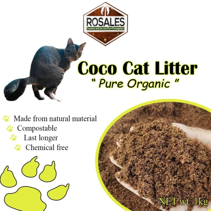 DRY AND ORGANIC CAT LITTER 3 KILOGRAMS UNSCENTED ECO FRIENDLY NO
