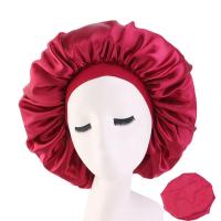 【2023】Reversible Satin Bonnet Hair Caps Double Layer Adjust Sleep Night Cap Head Cover Hat For Curly Springy Hair Styling Accessories