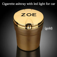 For Renault ZOE 2020 Car Ashtray Creative Personality Multi-function Car With LED Light Ashtray For Renault ZOE Accessories