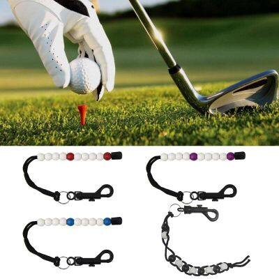 Golf Stroke Counter Golf Counter Beads Golf Counter Score Accessory Golf Bead Counter Suitable for Golf Golfers Outdoor Towels